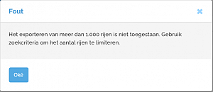 Exporteren van meer dan 1.000 regels